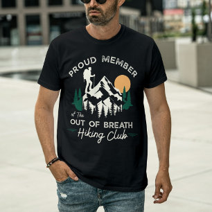 Camiseta Membro Orgulhoso do Clube de Caminhada Sem Fôlego