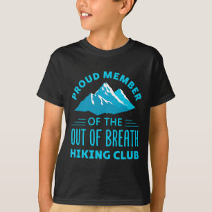 Camiseta Membro Orgulhoso do Clube de Hiking Sem Fôlego