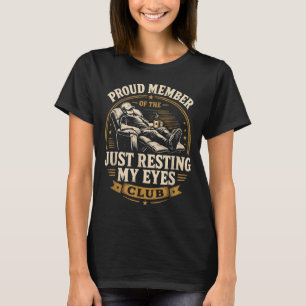 Camiseta Membro Orgulhoso do Clube dos Olhos Fechados Mascu