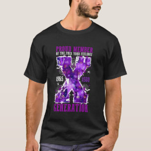 Camiseta Membro Orgulhoso Dos Seus Sentimentos Geração X Ha