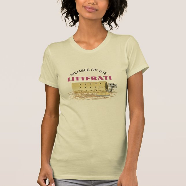 Camiseta "Membro T da caça do celeiro do Litterati" (Frente)
