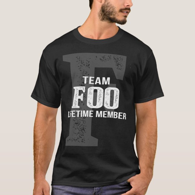 Camiseta Membro Vitalício da Equipe FOO (Frente)