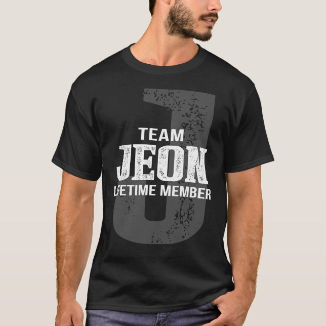 Camiseta Membro Vitalício da Equipe JEON (Frente)