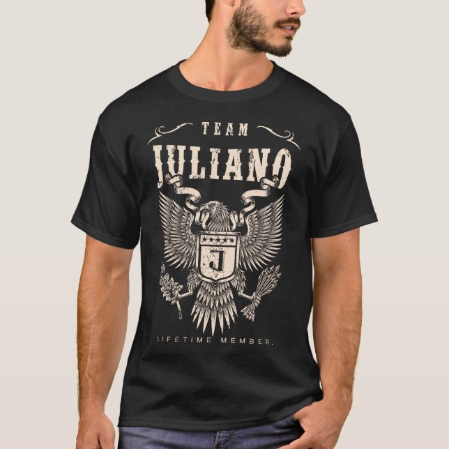 Camiseta Membro Vitalício da EQUIPE JULIANO. (Frente)