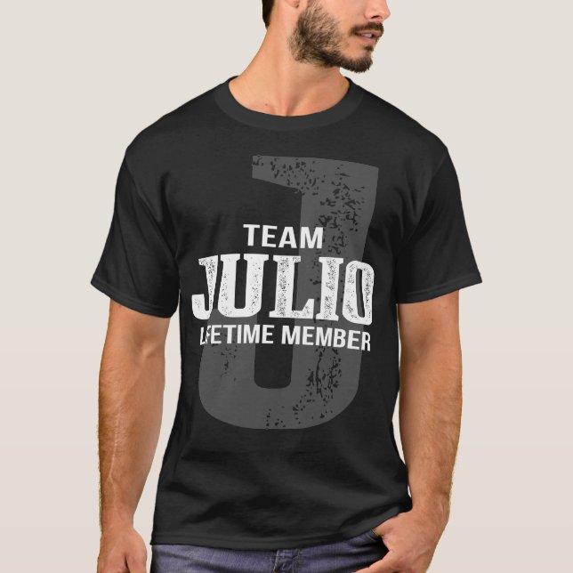 Camiseta Membro Vitalício da Equipe Julio (Frente)