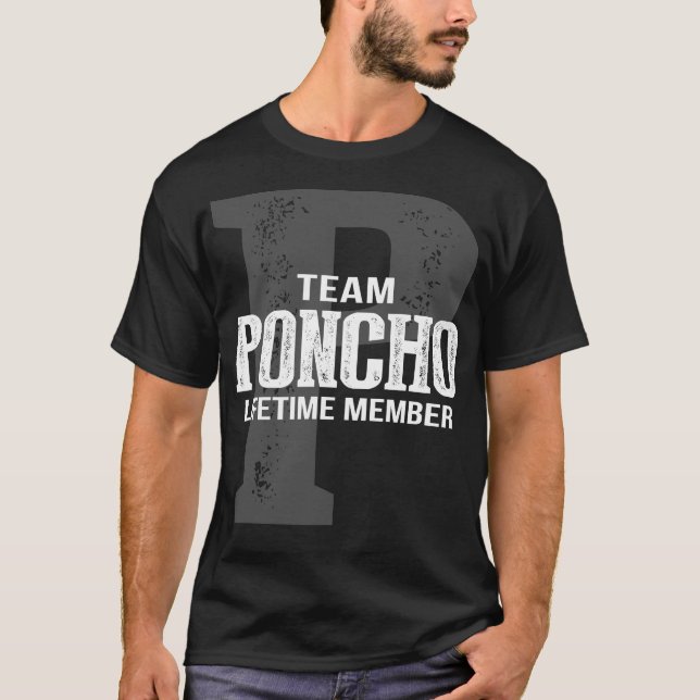 Camiseta Membro Vitalício da Equipe PONCHO (Frente)