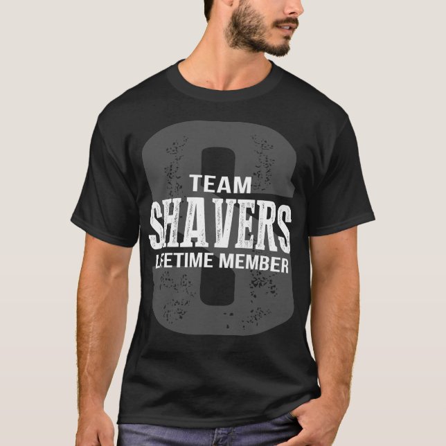 Camiseta Membro Vitalício da Equipe SHAVERS (Frente)