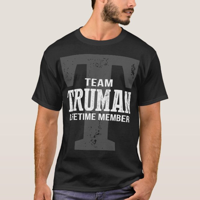 Camiseta Membro Vitalício da Equipe TRUMAN (Frente)