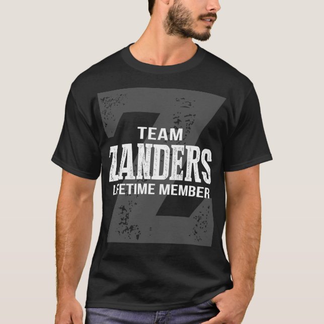 Camiseta Membro Vitalício da Equipe ZANDERS (Frente)