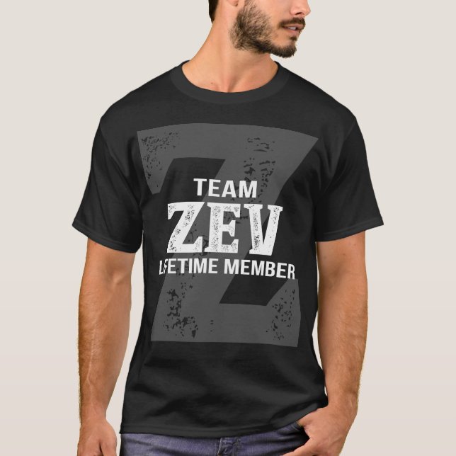 Camiseta Membro Vitalício da Equipe Zev (Frente)