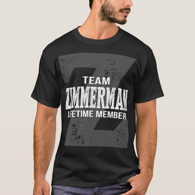 Camiseta Membro Vitalício da Equipe ZIMMERMAN (Frente)