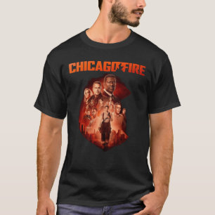 Camiseta membros do elenco de chicago fire retrô