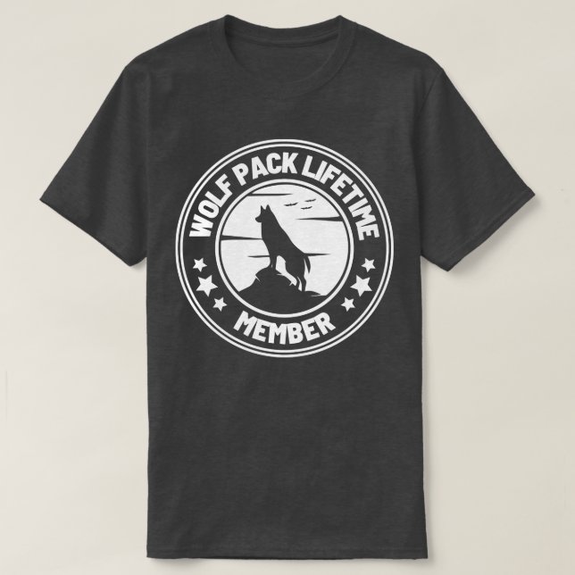 Camiseta Membros do Wolf Pack Lifetime 20 (Frente do Design)