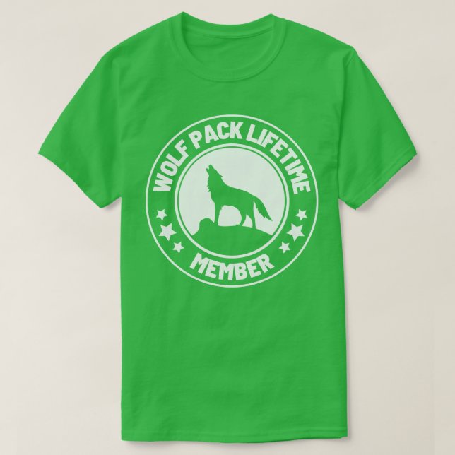 Camiseta Membros do Wolf Pack Lifetime 40 (Frente do Design)