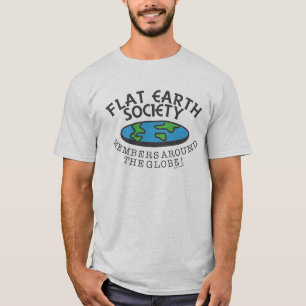 Camiseta Membros lisos da sociedade da terra ao redor do