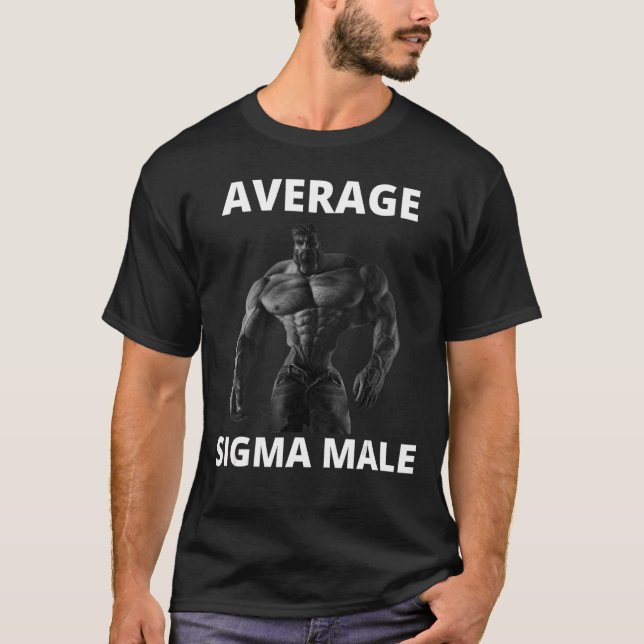 Camiseta Meme 23 Sigma Male Grindset Média Gigachad (Frente)