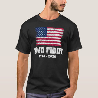 Camiseta Meme Americano Vintage Duas Pratas e Cinquenta