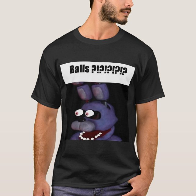 Camiseta meme amigos bolas bonnie fnaf (Frente)