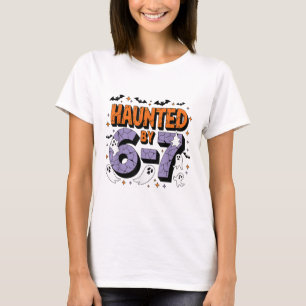 Camiseta Meme Assombrado 67 Seis Sete 6-7 Piada Divertida d