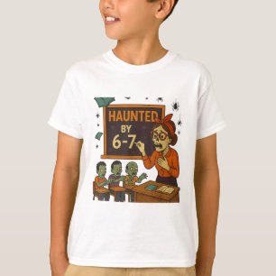 Camiseta Meme Assombrado 67 Seis Sete 6-7 Piada Divertida d