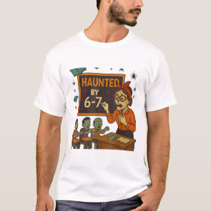Camiseta Meme Assombrado 67 Seis Sete 6-7 Piada Engraçada d