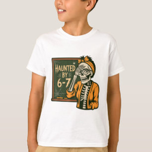 Camiseta Meme Assombrado 67 Seis Sete 6-7 Piada Engraçada d