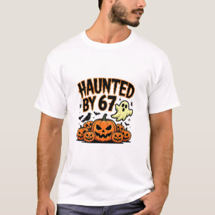 Camiseta Meme Assombrado 67 Seis Sete 6-7 Piada Engraçada d