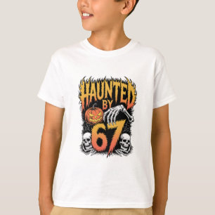 Camiseta Meme Assombrado 67 Seis Sete 6-7 Piada Engraçada d