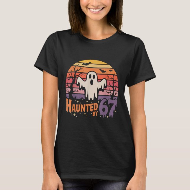 Camiseta Meme Assombrado Retro 67 Seis Sete 6 7 (Frente)