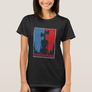 Camiseta Meme Cabeça de Sirene Assustadora Gamer Crianças M