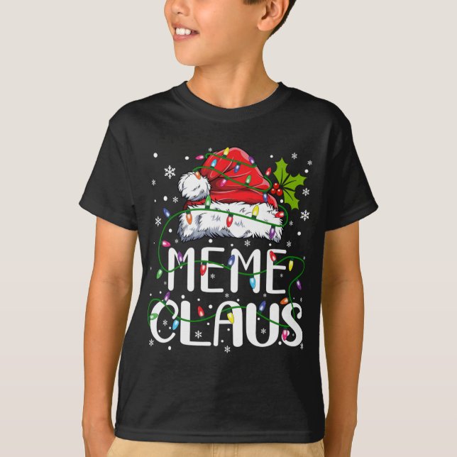 Camiseta Meme Claus Christmas Santa Hat Matando Família Xma (Frente)