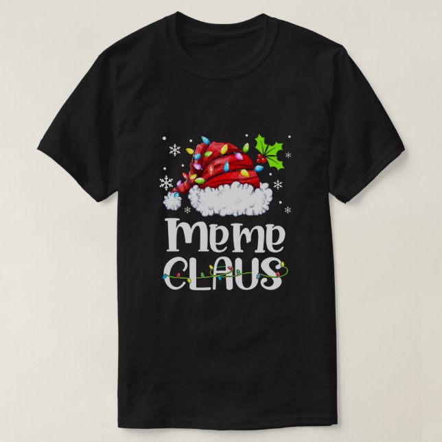 Camiseta Meme Claus Gnomo Feliz Natal Papais noeis Favo (Frente do Design)