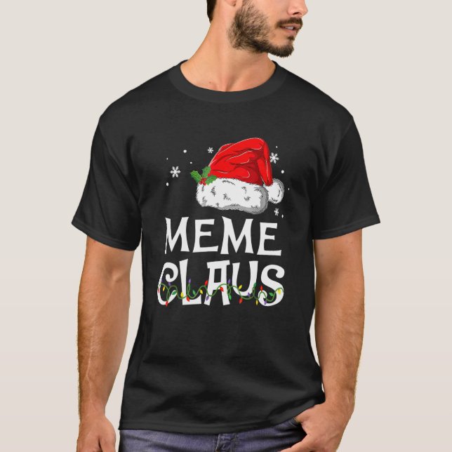 Camiseta Meme Claus Papais noeis Natal Pajama Matando Famíl (Frente)