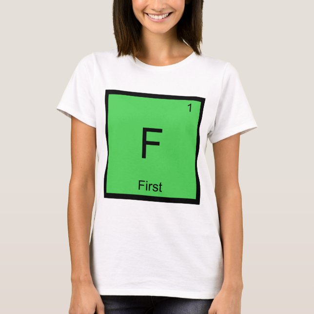 Camiseta Meme com Símbolo do Primeiro Elemento Quí (Frente)