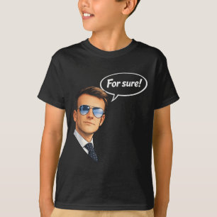 Camiseta Meme das óculos de Macron é engraçado com certeza