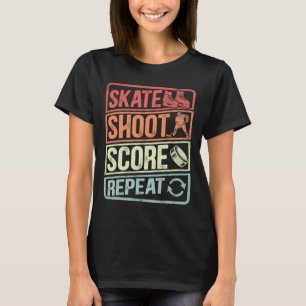 Camiseta Meme de Amantes de Hockey Retro para Meninos Homen