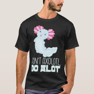 Camiseta Meme de Axolote Anfíbio Mexicano Ameaçado Infantil