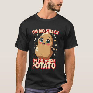 Camiseta Meme de Batata Engraçado Não Sou um Lanche Sou a B