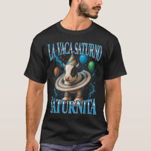 Camiseta Meme de Brainrot Italiano La Vaca Saturno Saturnit