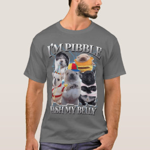 Camiseta Meme de Cachorro Pibble Engraçado Lavagem Cerebral