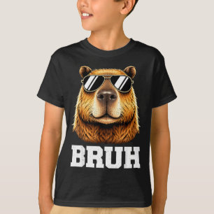 Camiseta Meme de capivara engraçado e tranquilo, energia de