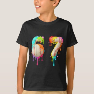 Camiseta Meme de Criança 67 Número Seis 6 Sete 7 Sorvete Pi