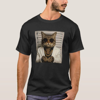 Camiseta Meme de Foto de Gato Engraçado