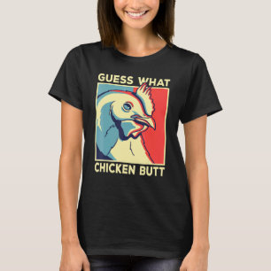 Camiseta Meme de Frango Adivinha O Que é o Rabo de Frang