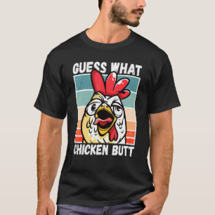 Camiseta Meme de Frango Adivinhe O Que Bunda de Frango