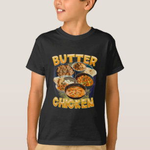 Camiseta Meme de Frango com Manteiga Comida Indiana Murgh M