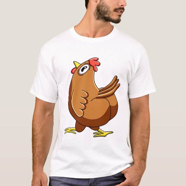 Camiseta Meme de Frango Confuso (Frente)