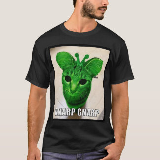 Camiseta Meme de Gato Alien Gnarp