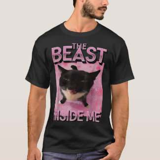 Camiseta Meme de Gato Besta Dentro de Mim