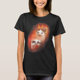 Camiseta Meme de Gato Bravo Humor Engraçado Amante de Gatin
